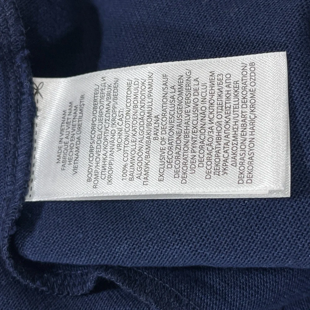 Polo Ralph Lauren T Shirt Men XL Classic Fit Navy Blue Red Stripe Ringer Preppy